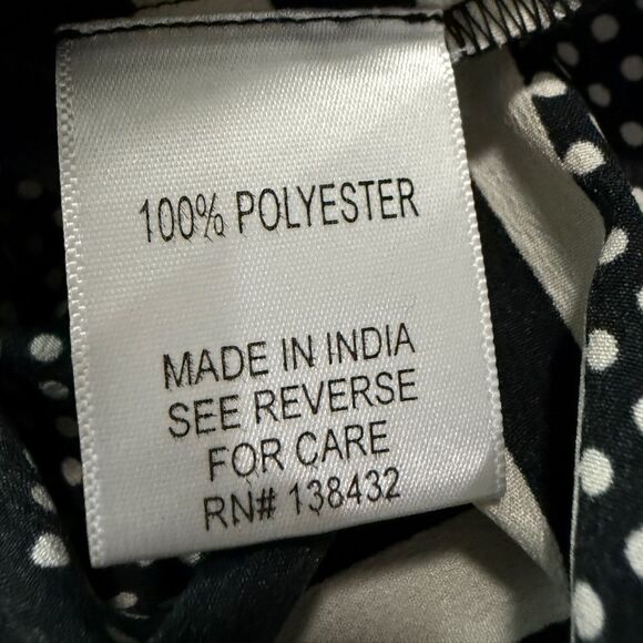 ModCloth Black & White Striped & Polka Dot Blouse - Picture 4 of 6